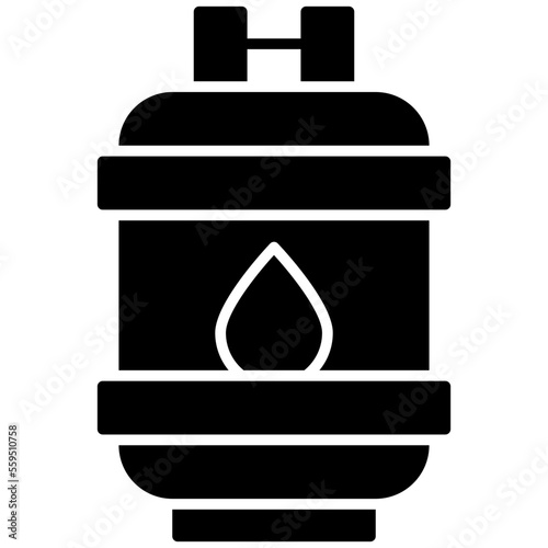 Gasoline Isolated Silhouette Solid Line Icon with gasoline, fuel, gas, oil, tank Infographic Simple Vector Illustration