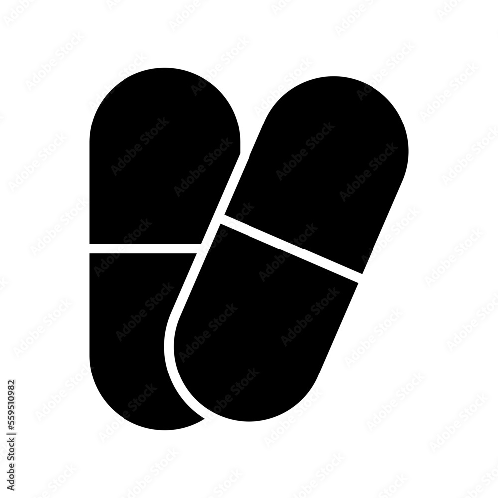 Capsules Isolated Silhouette Solid Line Icon with capsules, health, medical, medicine, pills Infographic Simple Vector Illustration Capsules Isolated Silhouette Solid Line Icon with capsules, health, medical, medicine, pills Infographic Simple Vector Illustration