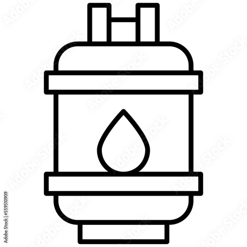 Gasoline Isolated Silhouette Solid Line Icon with gasoline, fuel, gas, oil, tank Infographic Simple Vector Illustration