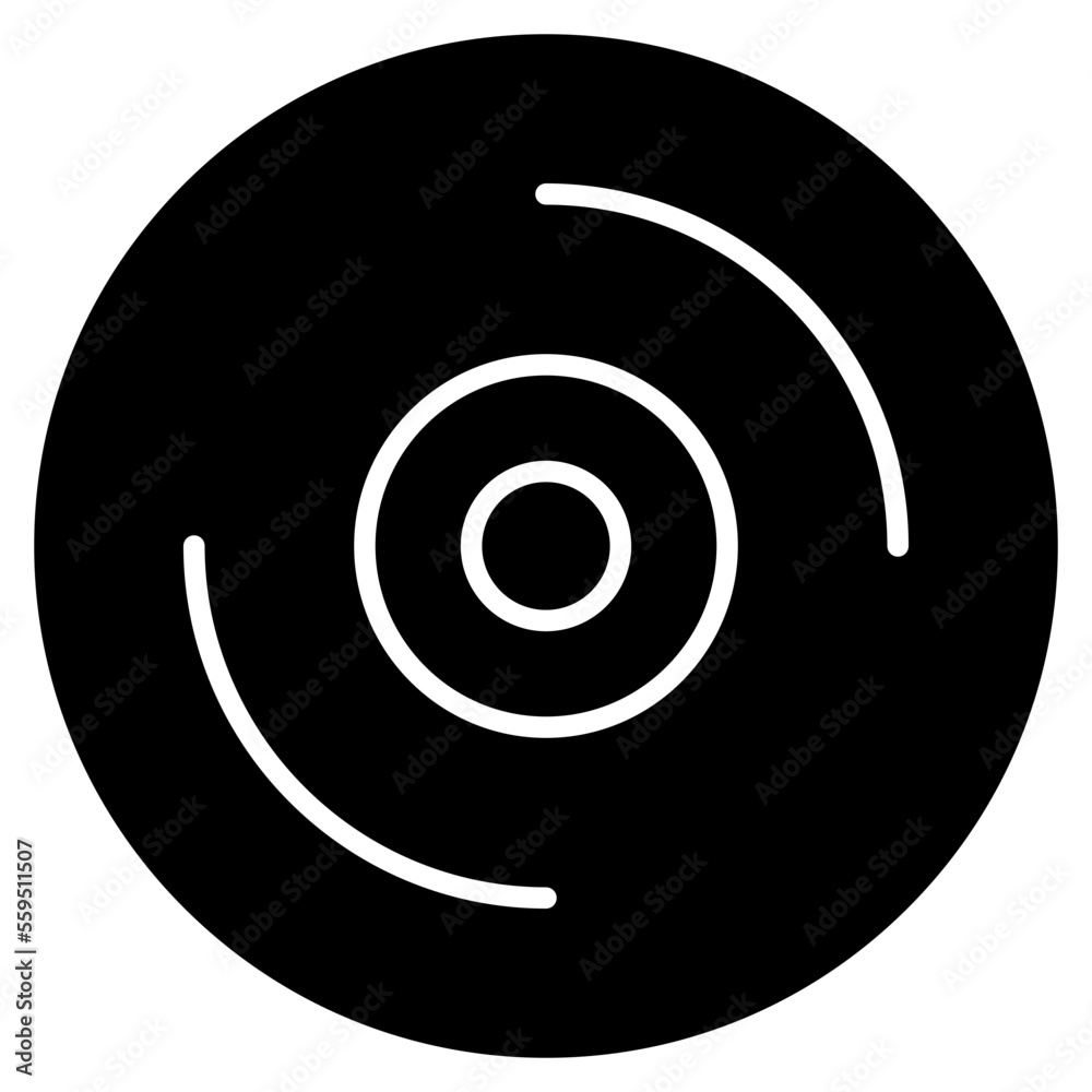 Dvd Isolated Silhouette Solid Line Icon with dvd, cd, connect, disk, music Infographic Simple Vector Illustration