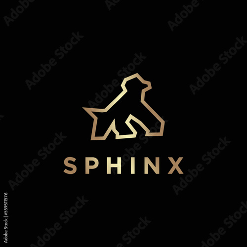  Sphinx icon logo vector design illustration