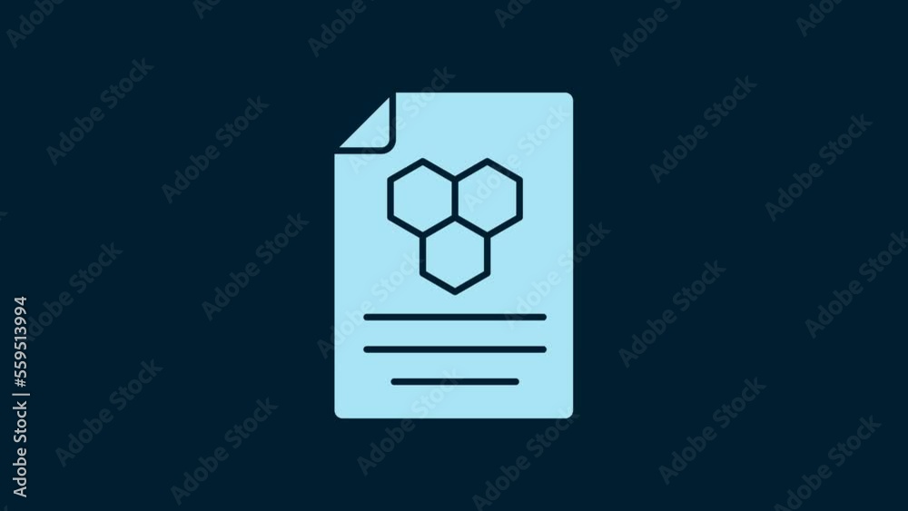 White Honeycomb icon isolated on blue background. Honey cells symbol. Sweet natural food. 4K Video motion graphic animation White Honeycomb icon isolated on blue background. Honey cells symbol. Sweet natural food. 4K Video motion graphic animation