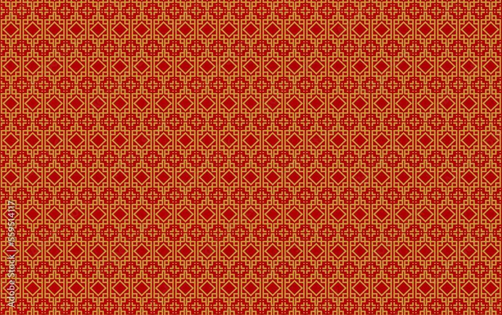 Seamless chinese pattern illustration of geometric shape with hand drawn texture. For festival design. Seamless chinese pattern illustration of geometric shape with hand drawn texture. For festival design.
