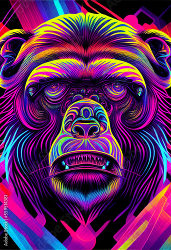 Psychedelic Ape Traders © paperbees