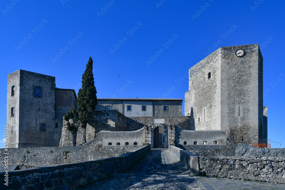 Ταπετσαρία The medieval castle of Melfi, a town in Basilicata, Italy.