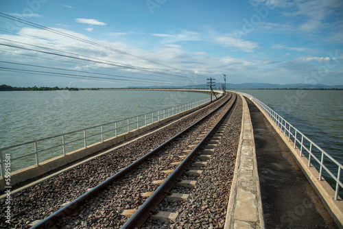 THAILAND LOPBURI PA SAK JOLASID DAM TRAIN