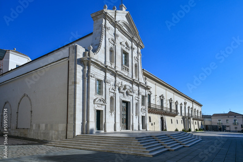 Wallpaper Mural The facade of the cathedral and the bishop's palace in Melfi, a square of the historic town in southern Italy. Torontodigital.ca