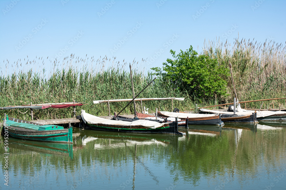 Barcos en un río