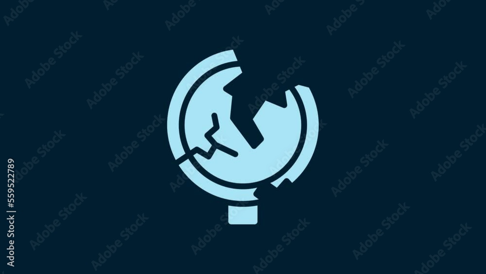 White Road traffic sign. Signpost icon isolated on blue background. Pointer symbol. Isolated street information sign. Direction sign. 4K Video motion graphic animation White Road traffic sign. Signpost icon isolated on blue background. Pointer symbol. Isolated street information sign. Direction sign. 4K Video motion graphic animation