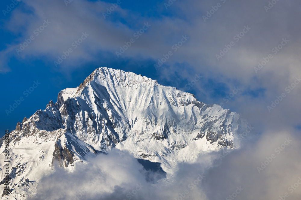 Berggipfel in den französischen Alpen