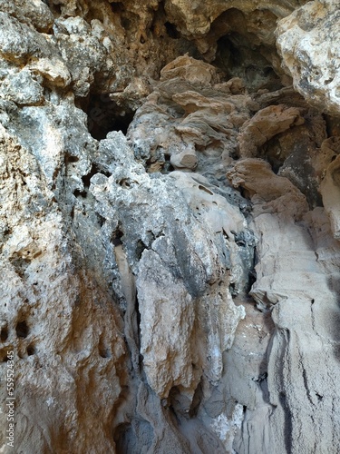 rocl climbing cliff in sardinia photo