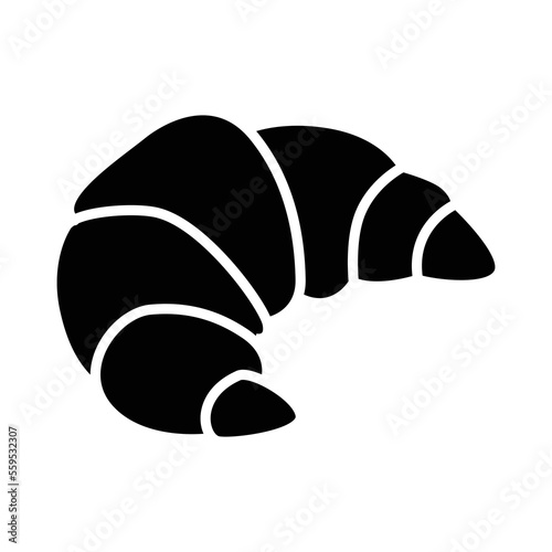 Croissant icon vector design template