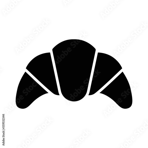 Croissant icon vector design template