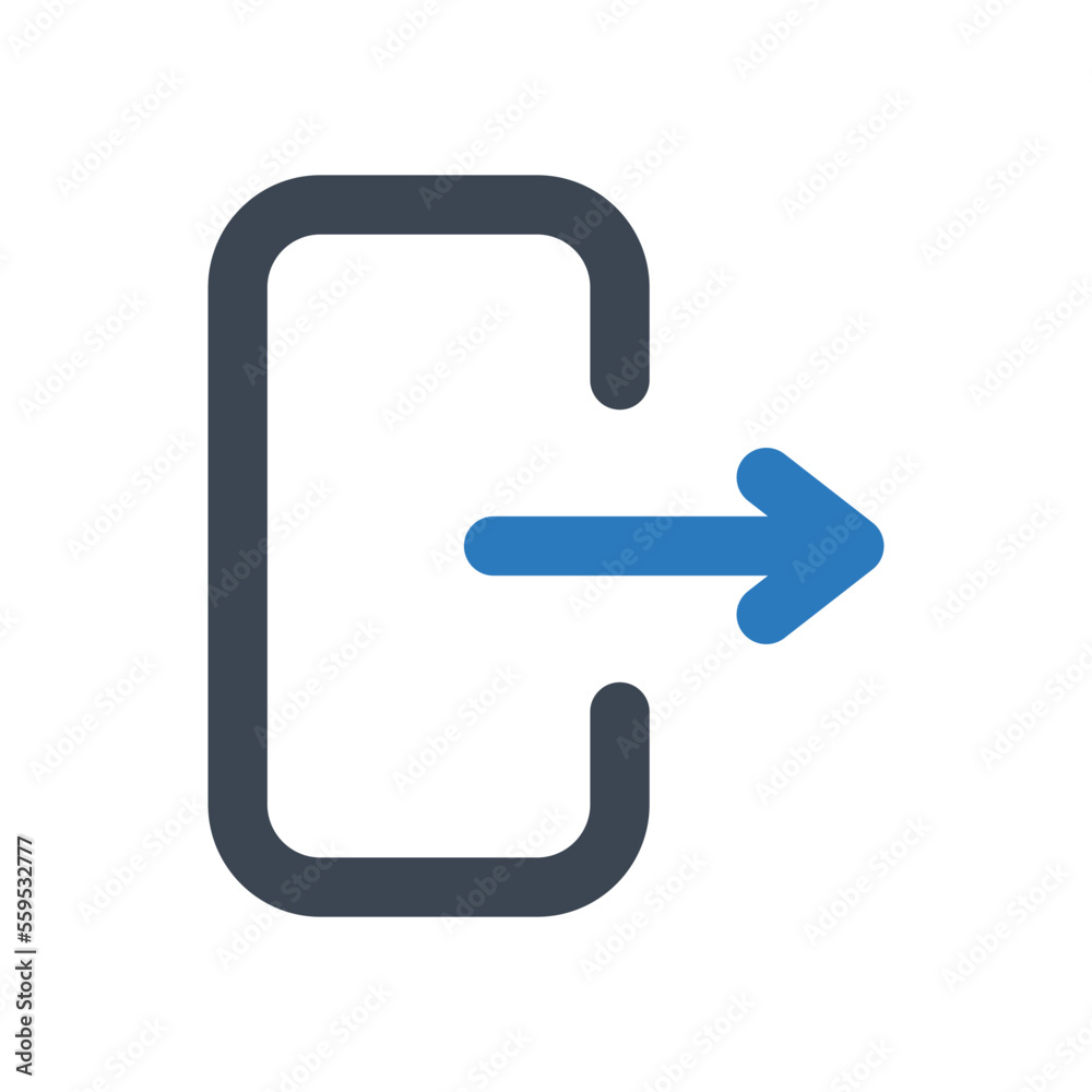 Logout icon - vector illustration . Logout, Exit, Out, Door, Leave, Outside, Sign out, Close, line, outline, icons . Logout icon - vector illustration . Logout, Exit, Out, Door, Leave, Outside, Sign out, Close, line, outline, icons .