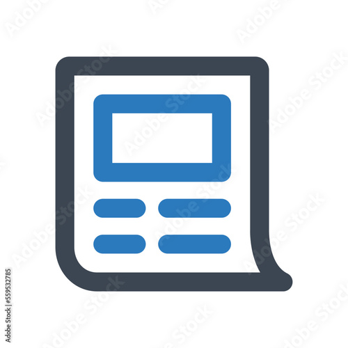 News icon - vector illustration . Articles, News, Newspaper, Article, Paper, Journal, Magazine, Publication, line, outline, icons .