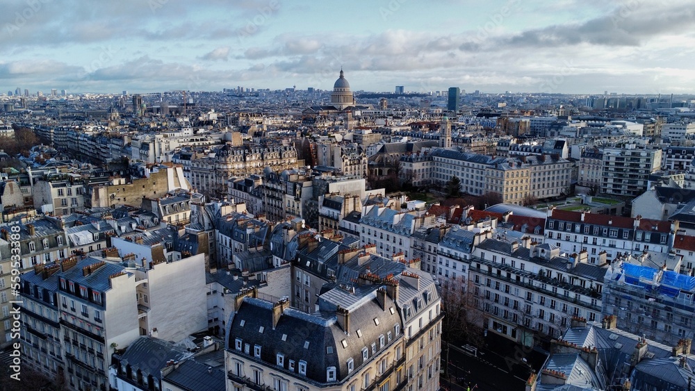 Drone photo Paris France europe