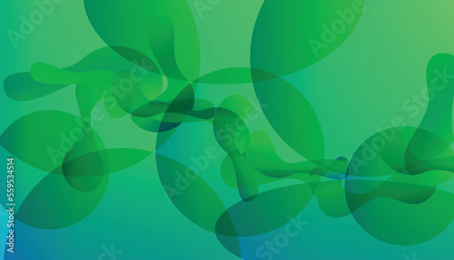 green abstract background floral vector illustration