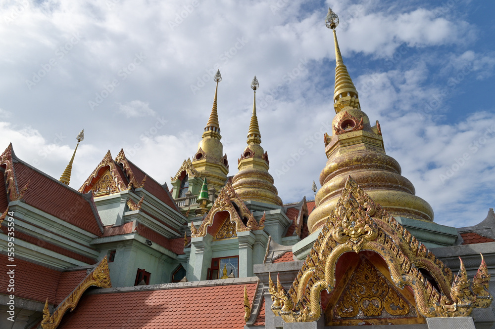 Landscape of Wat Tang Sai temple at Prachuab Khiri Khan province in Thailand. this is the public domain Landscape of Wat Tang Sai temple at Prachuab Khiri Khan province in Thailand. this is the public domain