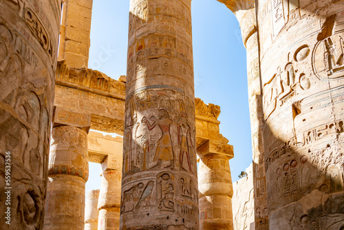 The wonderful karnak temple in luxor egypt Fototapet