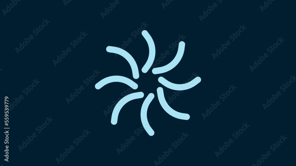 White Black hole icon isolated on blue background. Space hole. Collapsar. 4K Video motion graphic animation White Black hole icon isolated on blue background. Space hole. Collapsar. 4K Video motion graphic animation