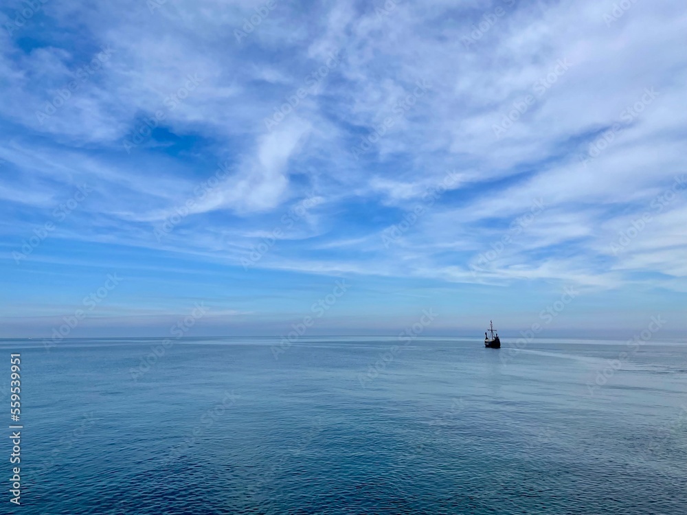 Wikingerschiff auf offener See bei Misdroy Wikingerschiff auf offener See bei Misdroy