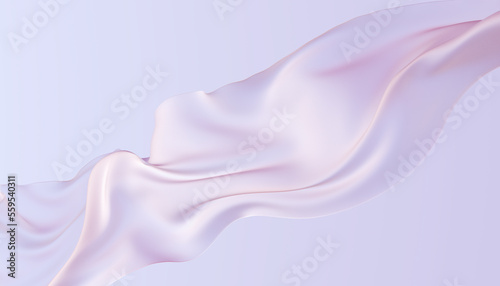 3d render modern cloth background. Cloth background with transparency.