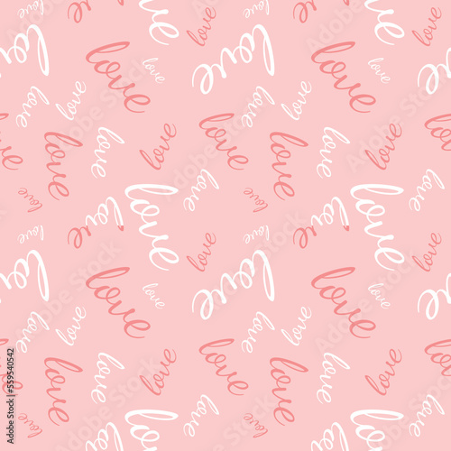Valentine's seamless pattern vector doodle background digital paper illustration for web and print