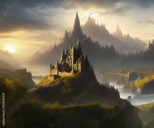 Fantasy City of Lord of The Rings - Concept Art © Mohsen
