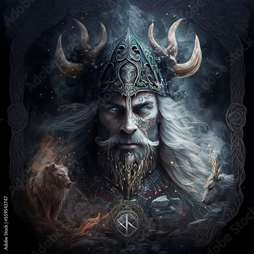 Asgard is the land of the gods in Norse mythology. The realm of gods and asgard. Created with Generative AI technology.