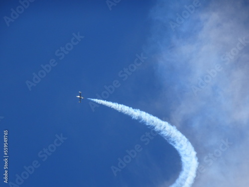 Jet airplance with contrail cloud - Selfridge Air Show