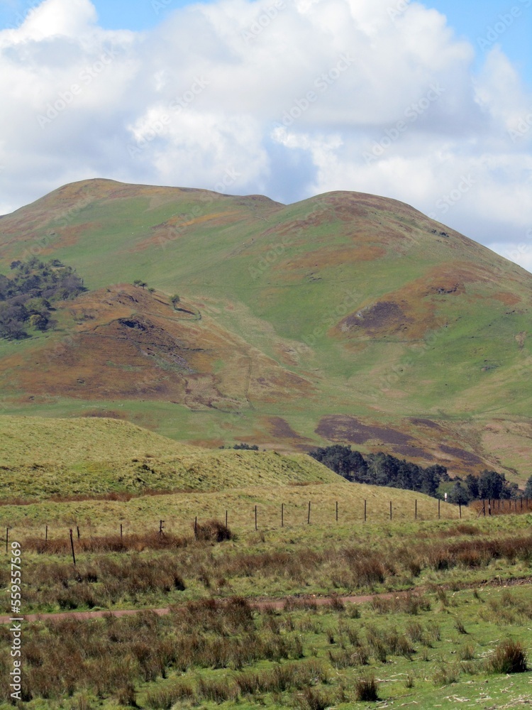 Obraz premium Castlelaw Hill Fort, Pentlands Hills, Midlothian.