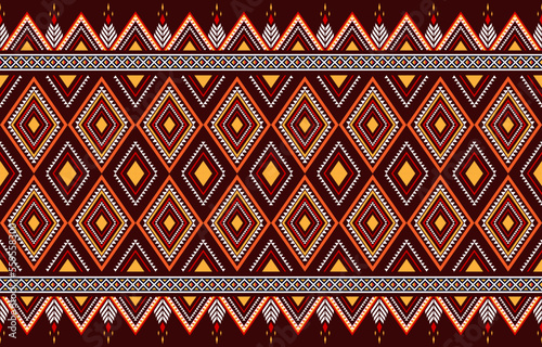 Geometry indigenous style seamless pattern. seamless ethnic pattern concept. Design for indigenous, fabric, boho, carpet, ikat, tribal, batik, texture, background, vector, illustration, pattern style.
