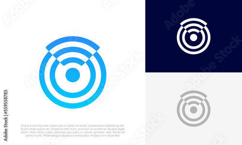 wifi logo design vector