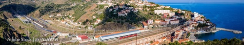 Panorama de Cerbère et sa gare