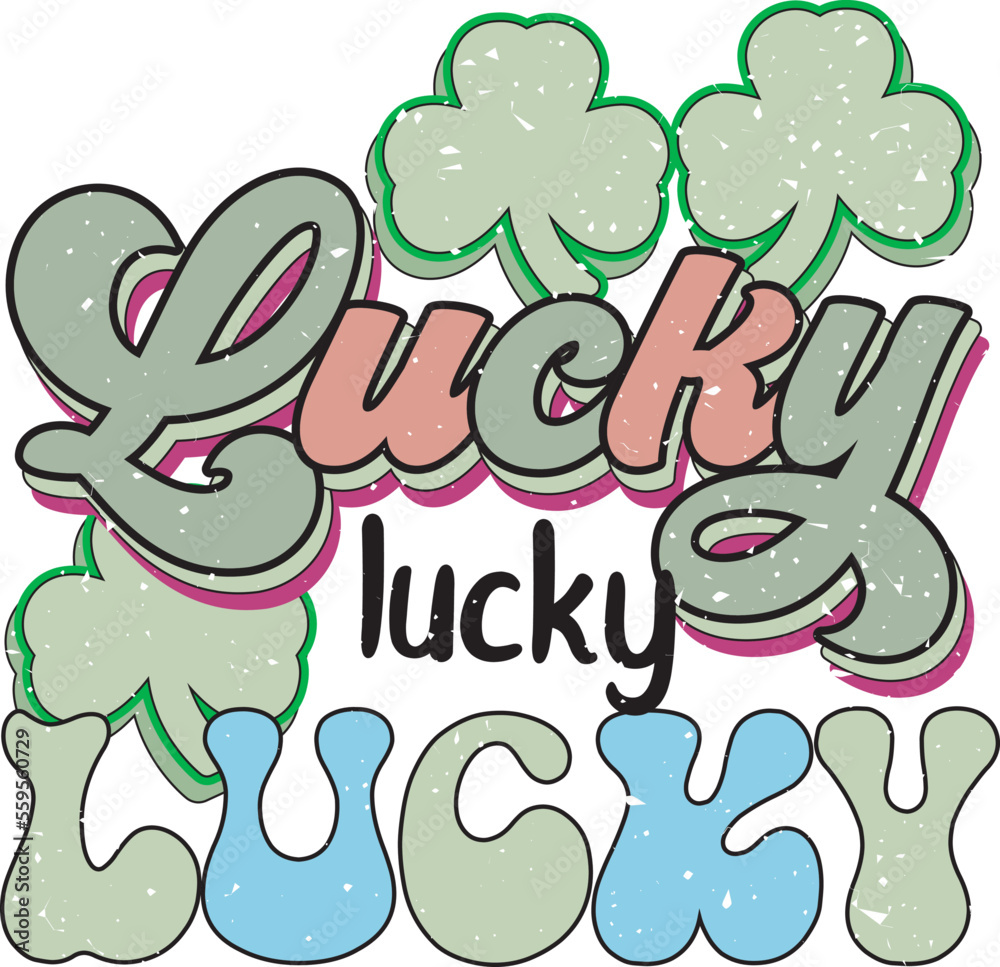 Retro St. Patrick's Day Sublimation Design Retro St. Patrick's Day Sublimation Design