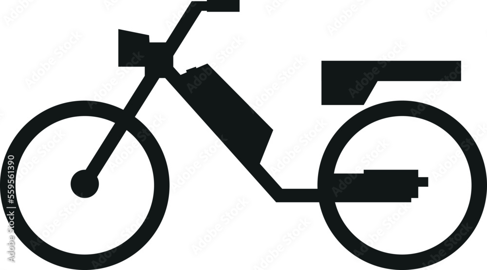 Moped motorcycle or Electric scooter sign. Vehicle Signs and Symbols. Moped motorcycle or Electric scooter sign. Vehicle Signs and Symbols.