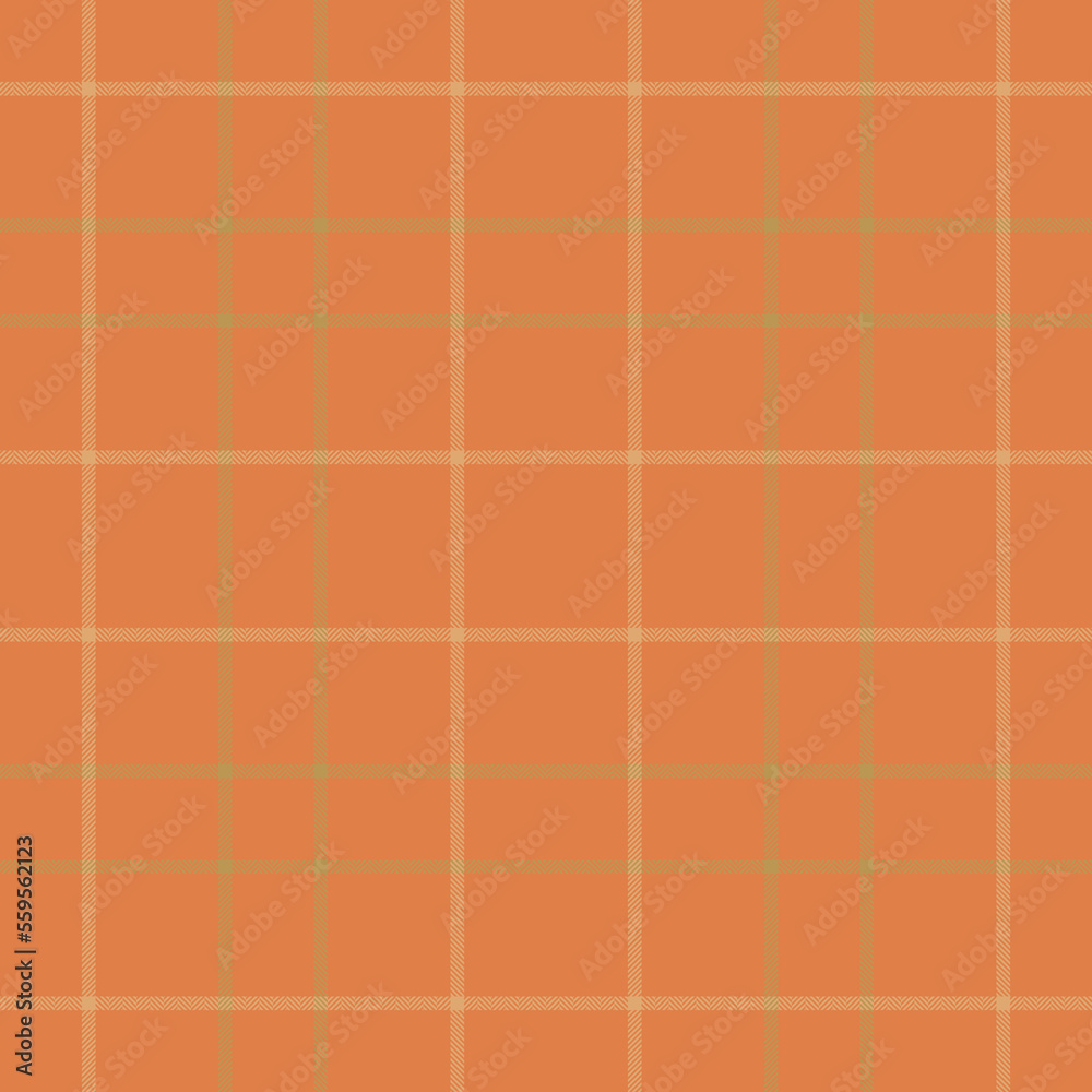 Plaid seamless pattern in orange. Check fabric texture. Vector textile print. Plaid seamless pattern in orange. Check fabric texture. Vector textile print.