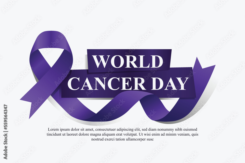 World Cancer Day background.
