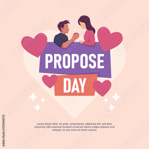 Propose Day background.
