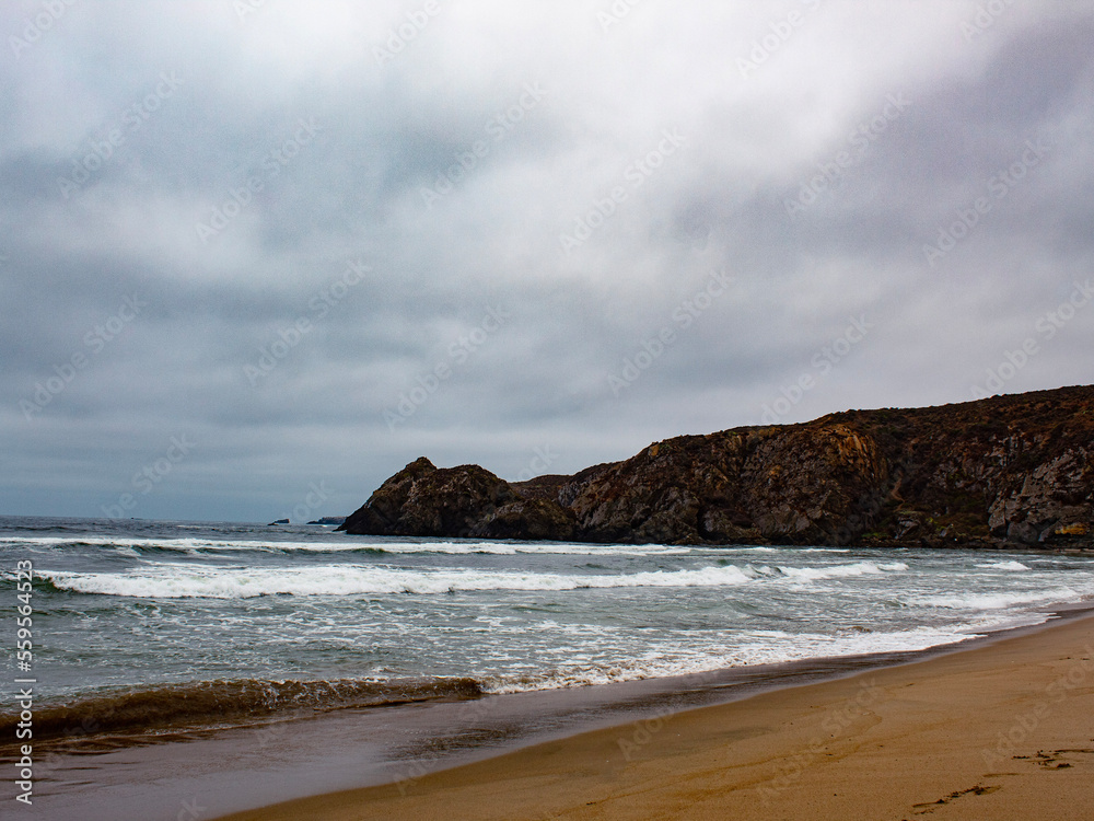 storm over the sea