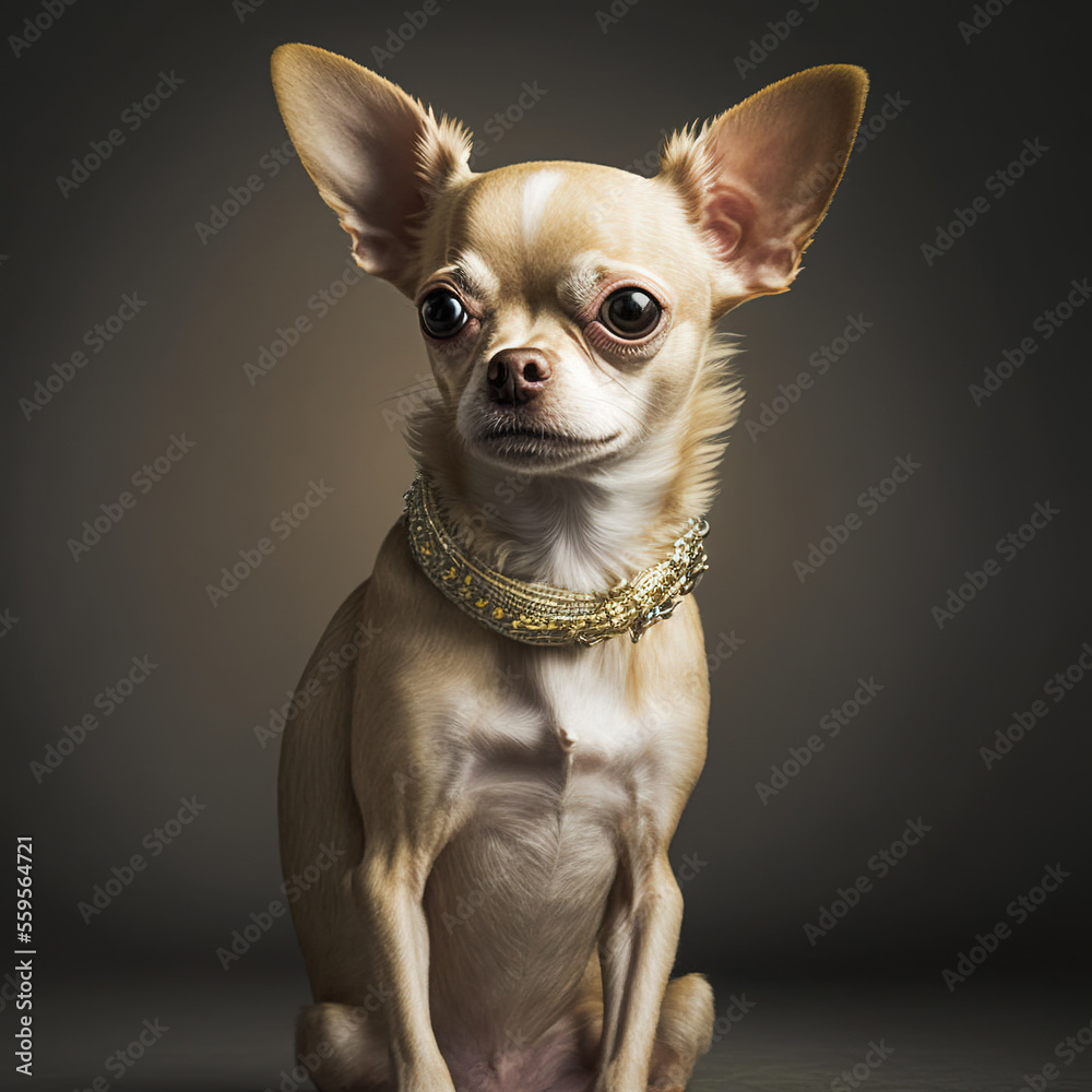 Chihuahua Portrait wearing fashion Chihuahua Portrait wearing fashion