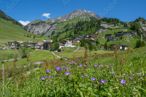 Fototapeta Naklejka Na Ścianę i Meble -  The Village of Stuben am Arlberg, State of Vorarlberg, Austria