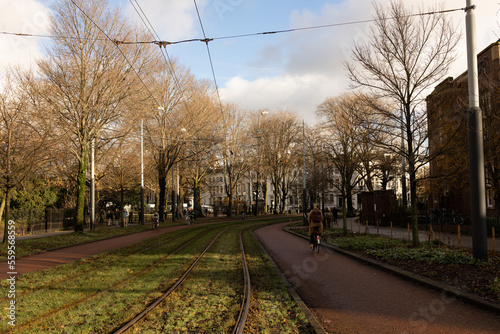 Photography Bikers in Wertheimpark in Amsterdam