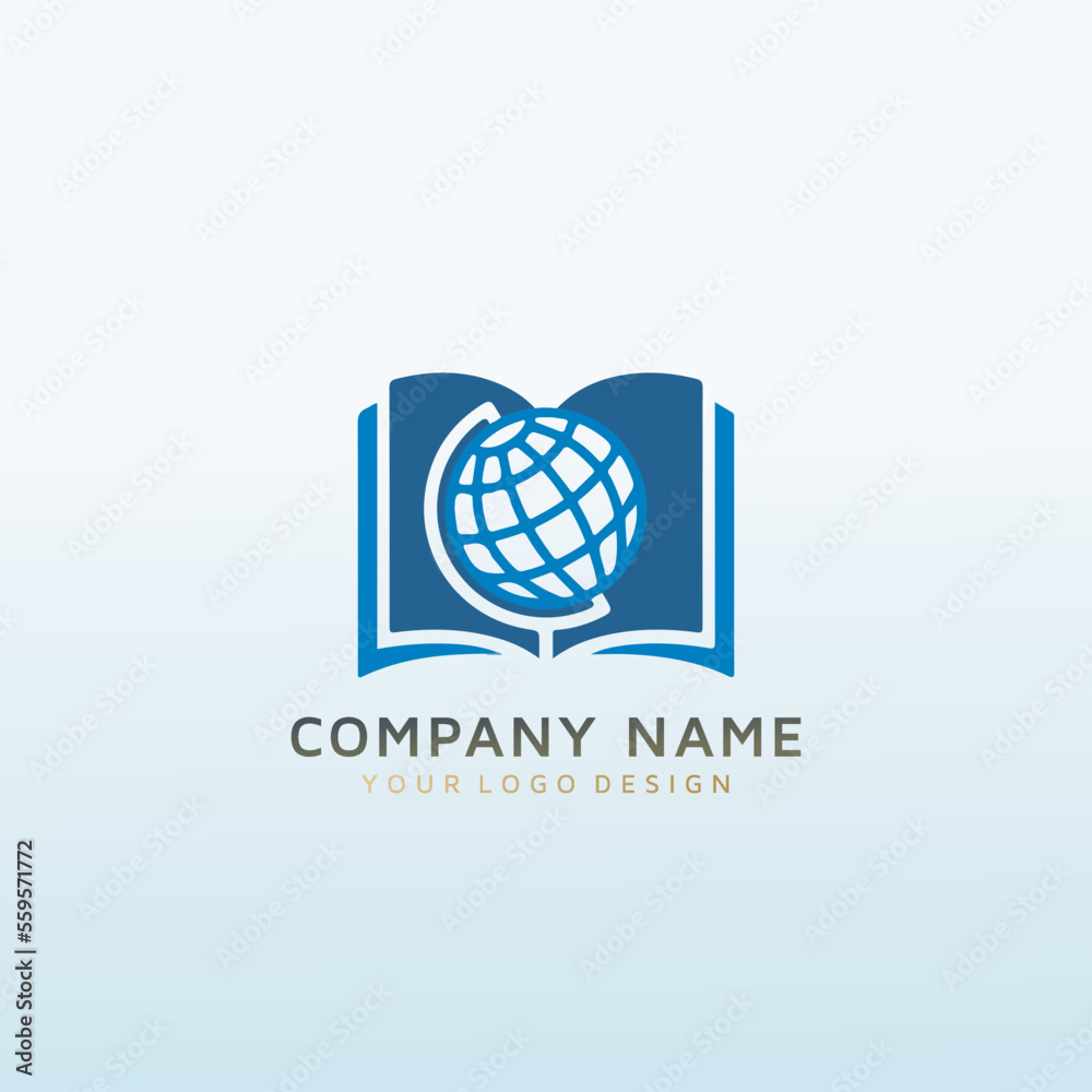 maps and curated content logo for education maps and curated content logo for education