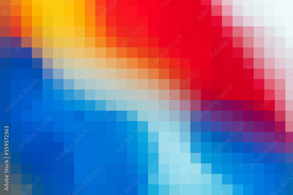 Vector colorful background. Composition from multicolors squares for publication, design, poster, calendar, post, screensaver, wallpaper, postcard, banner, cover, website. Abstract illustration