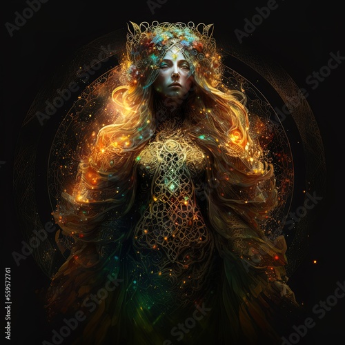The mythical goddess Fototapet