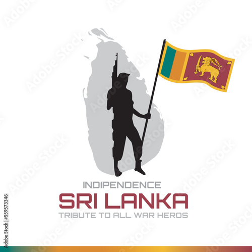 Sri Lanka Independence Day Wish Vector 