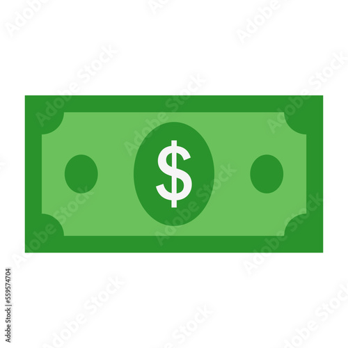 Dollar money banknotes icon. vector illustration.