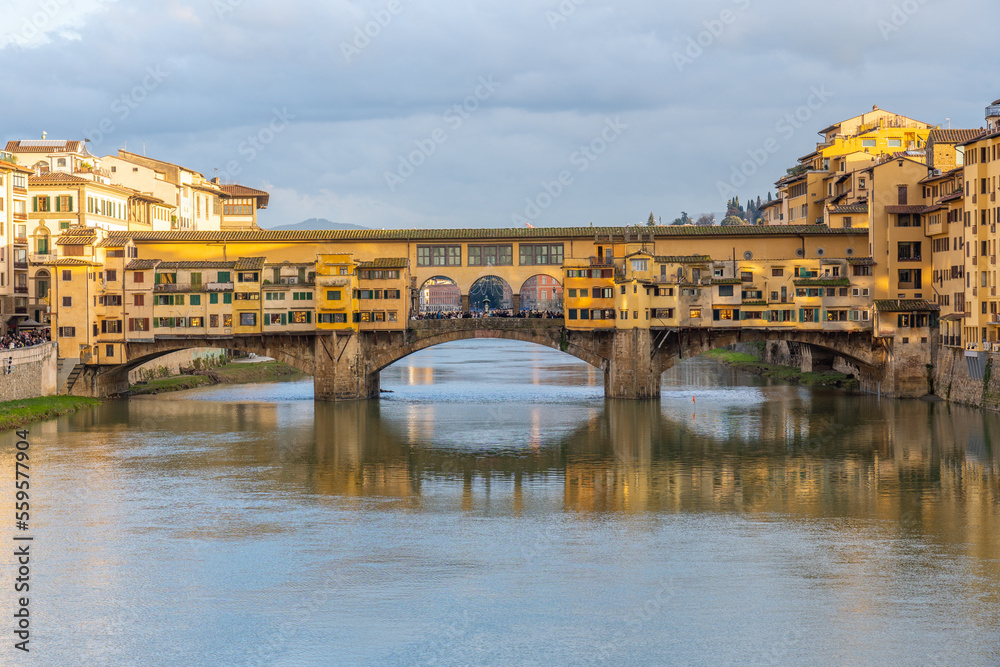 Ponte vecchio in Florence, Italy.