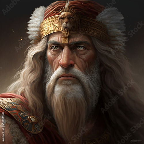 king suleiman, suleiman, prophet suleiman, history, mythology. Created with Generative AI technology. photo